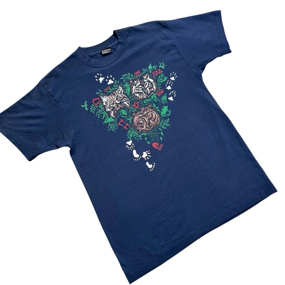 Vintage Boy Scouts of America Bear Wolf Bobcat Single Stitch Graphic Tee, size M - Picture 3 of 9
